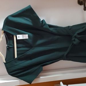 Lane Bryant Green Dress with Belt NWT 14